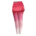 thumbnail image 5 of Frostluinai Womens Duble Layered Yoga Pants High Waist Stretch Workout Leggings Lounge Gradient Athletic Leggings with Pocket Gifts, 5 of 5