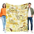thumbnail image 1 of Pompompurin anti-pilling, suave, ligera, esponjosa y acogedora de lujo para hogar y cocina – Perfecta para niños y adultos, 100 x 150 cm, 1 of 6