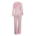 thumbnail image 6 of Scyoekwg Womens Two Piece Sets Fall Outfits Long Sleeve Sweatshirt Long Pants Casual Matching Outfits Fashion Sweatsuit Tracksuit (Pink,L), 6 of 7