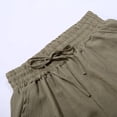 thumbnail image 6 of Jamsmile Women Pants Baggy Summer High Waisted Wide Leg Drawstrings Cargo Pants With Pockets Elastic Waist Loose Trousers, 6 of 8