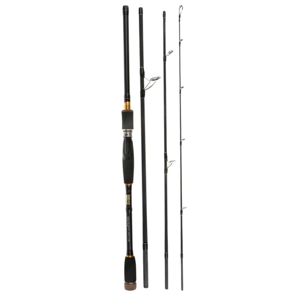4-Pieces Travel Rod Medium Heavy Portable Fishing Rod 2.4m