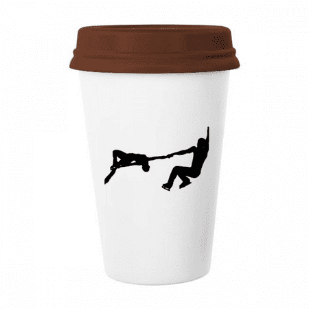 

Sports Skating Physical Education Player Mug Coffee Drinking Glass Pottery Cerac Cup Lid