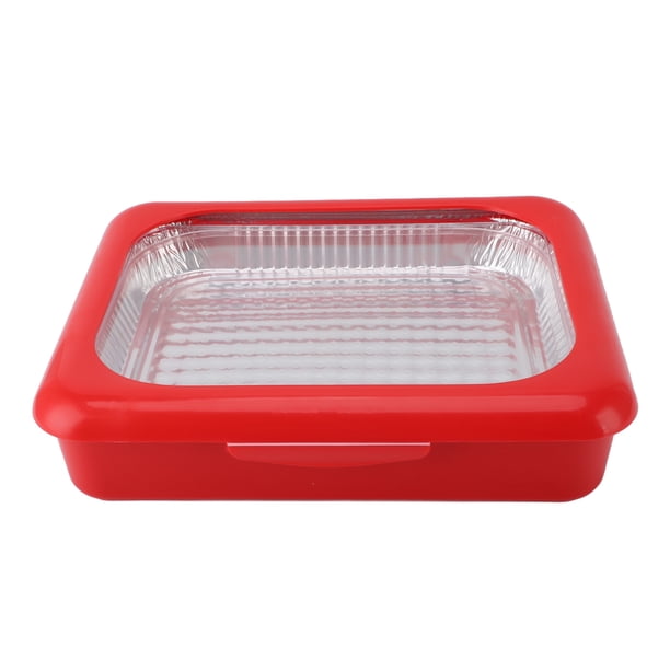 Bandeja De Almacenamiento De Papel De Aluminio, Bandeja De Comida De Papel De Aluminio Reutilizable Para Servir Portátil Para Fiestas