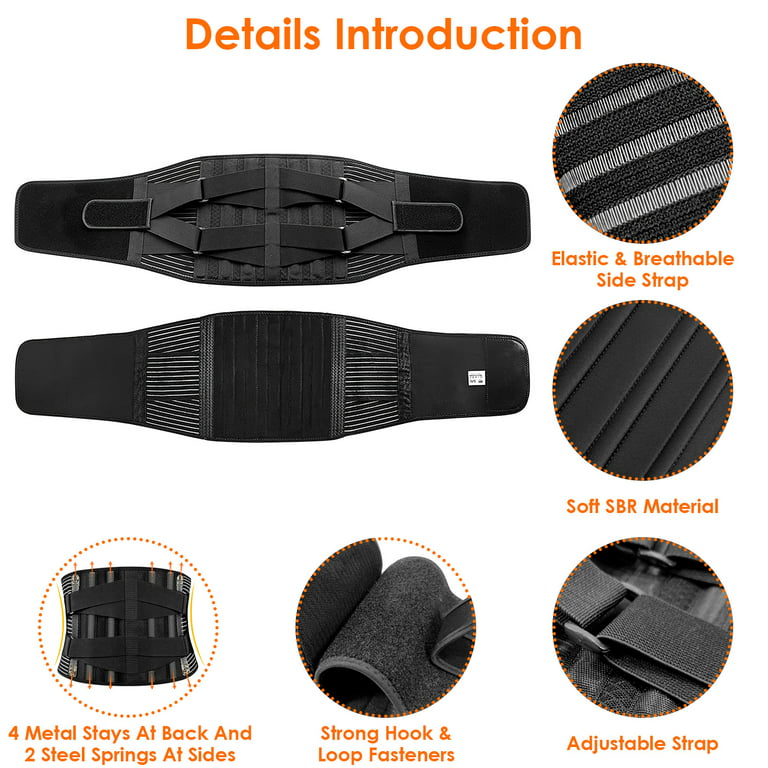 Buy NYOrtho Back Brace Lumbar Support Belt - for Men and Women, Instantly  Relieve Lower Back Pain, Maximum Posture and Spine Support, Adjustable,  Breathable with Removable Suspenders