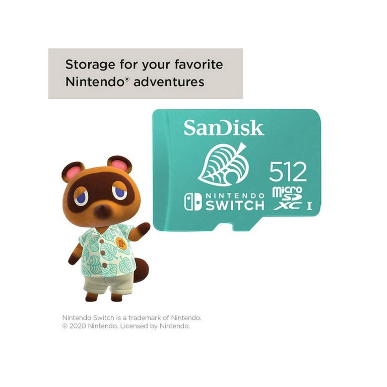 Nintendo Switch 本体一式＋microSD 512gb Amazon.com: SanDisk 512GB microSD Card, Licensed for