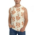thumbnail image 6 of Daiia Hand Drawn Snake Printed Men's Tank Tops,Casual Soft Sleeveless Gym Muscle Shirts Bodybuilding Tee-X-Large, 6 of 8