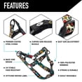 thumbnail image 4 of Wolfgang Heavy Duty Adjustable Dog Harness, Pull-Tested to Over 800 lbs for Walking & Training, LosMuertos Print, Small, 4 of 7