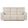 thumbnail image 5 of Bowery Hill Modern / Contemporary Zero Gravity Leather Power Sofa in Gray, 5 of 6