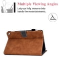 thumbnail image 5 of Allytech Smart Case for Fire HD 10(11th Gen 2021), Fire HD 10 Plus Cover 2021, Vegan PU Leather Anti-Shock Multi-Angle Stand Back Shell Auto Wake Sleep Wallet Case for Fire HD 10.1 inch 2021, Brown, 5 of 7