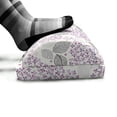 thumbnail image 5 of Floral Foot Rest, Ornamental Geometric Lilac Flower Blossoms and Striped Leaves Stretching, Non-Slip Backing Ergonomic Memory Foam Leg Support for Office, Pale Purple Pale Taupe, by Ambesonne, 5 of 5