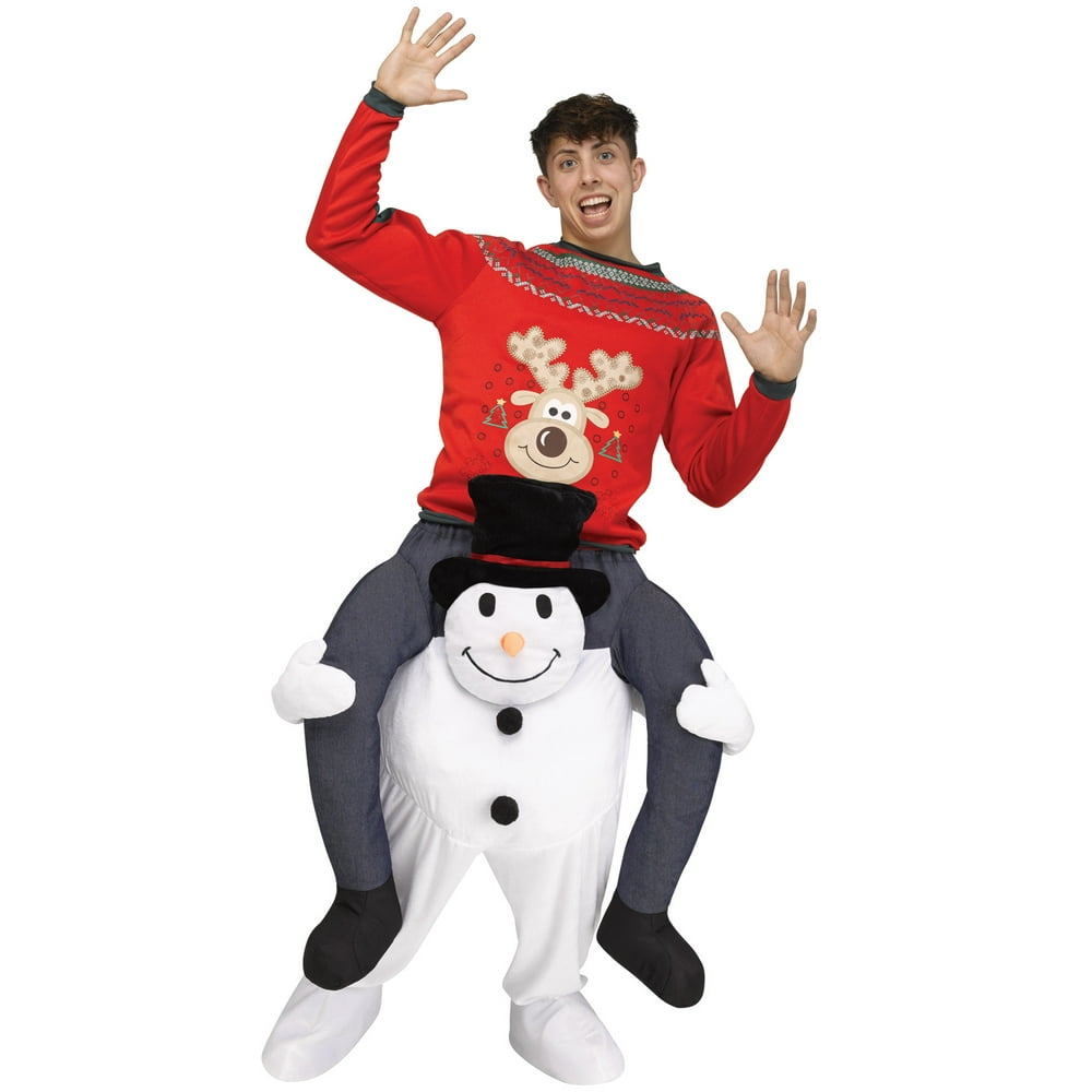 Carry Me Snowman Adult Costume