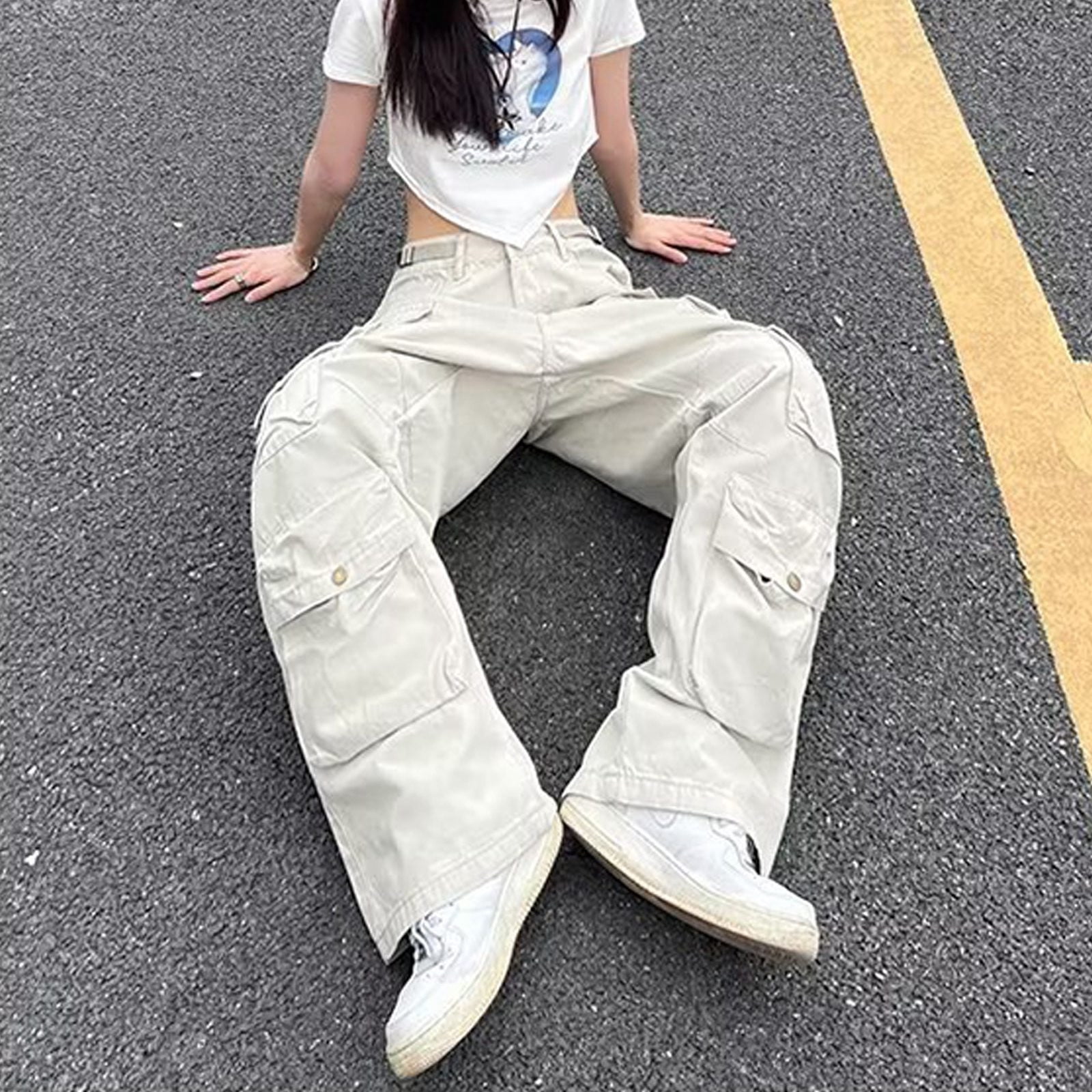 パンツ Wellness Zip Hem Wide Cargo Pants パンツ Wellness Zip Hem Wide Cargo Pants アリシア Wellness Zip Hem