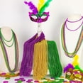 thumbnail image 4 of 24 Pcs Mardi Gras Beads Necklaces,6 Colors Christmas Necklaces 33 Inch 7 mm Metallic Bead Necklaces Party Beads Necklace Round Beaded Necklaces for Mardi Gras, Christmas, Carnival Party Favor, 4 of 6