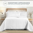 thumbnail image 3 of BNM 3 Piece Modern Cotton Blend White Bedspread Set, Full, 3 of 8