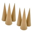 thumbnail image 3 of 6 conos de papel maché con base abierta para crear manualidades imaginativas con conos de cartón para decorar álbumes de recortes., 3 of 8
