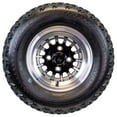 thumbnail image 4 of 20X10.00-10 Golf Cart ATV Offroad Tire On 10X7 Gloss Black Rim A4 All Terrain Mud Turf Knobby, 4 of 6