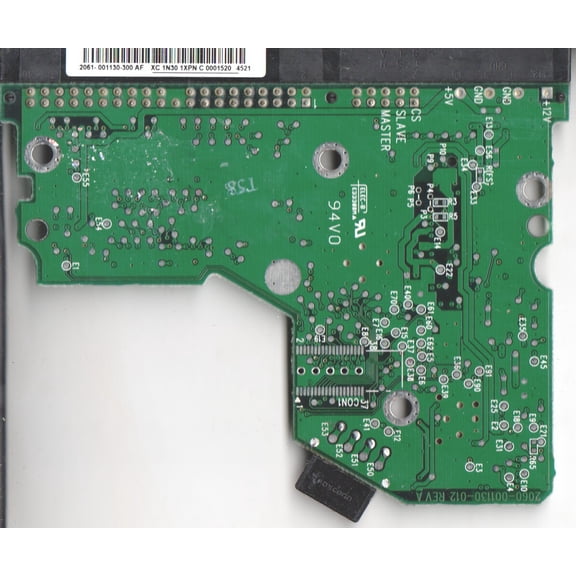 WD400BB-22FJA0, 2061-001130-300 AF, WD IDE 3.5 PCB