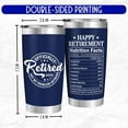 thumbnail image 3 of Retirement Gifts for Men 2025 - Retired Not My Problem Anymore - Retirement Tumbler for Him, Father, Husband - Retired Gifts for Men, Navy Tumbler 20 Oz, Fathers Day, Christmas Gift, 3 of 6