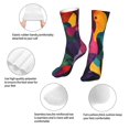 thumbnail image 3 of Salouo Vibrant Abstract Flow Pattern Fun Novelty Crew Socks,Casual Athletic Socks Neutral Socks, 3 of 7