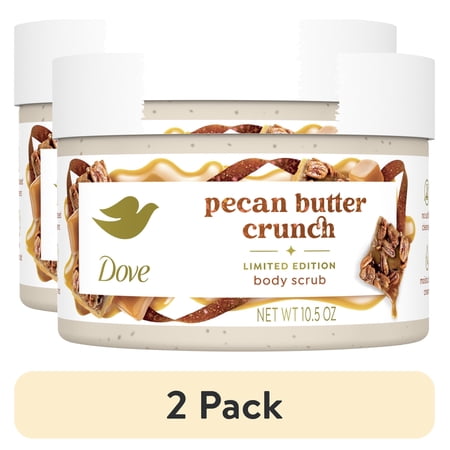 (2 pack) Dove Body Scrub Pecan Pie for Deep Nourishment Holiday Treats Limited Edition, 10.5 oz
