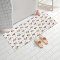 thumbnail image 2 of White Buffalo Pattern Bathroom Rugs Mat,Non Slip Microfiber Bathroom Rug,Rubber Backing,Soft Bathroom Mats for Bathroom Floor,Tub and Shower,60x24in(150x60cm), 2 of 5