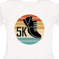 thumbnail image 4 of Inktastic 5k Race Running Retro Sunset Runner Boys or Girls Long Sleeve Baby Bodysuit, 4 of 5