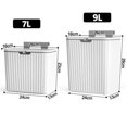 thumbnail image 4 of Cubo de Basura de Cocina Montado en la Pared Cubo de Basura de Cocina de Gran Capacidad con Tapa Cubo de Basura Colgante para Mueble de BañO 7L, 4 of 5