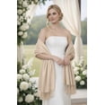 thumbnail image 5 of Pashmina Shawls Scarf for Women Large Silky Wraps for Evening Dress Bridesmaid Wedding Winter Beige, 5 of 8