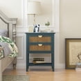 thumbnail image 1 of 2 Drawer Side table,Naturel Rattan,End table,Suitable for bedroom, living room, study 58072, 1 of 9