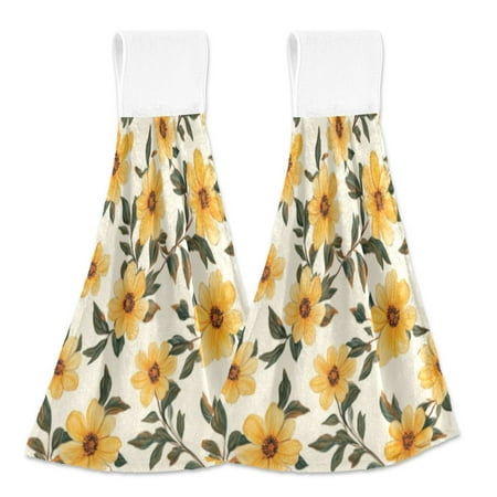 

2 Bathroom Towels Kitchen Towels 18.2x14In Velcro Hand Wipes Dish Cloths & Dish Towels Washroom Towels Face Towel Hand Wipes Cartoon Flower2