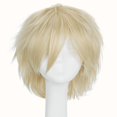 thumbnail image 2 of Peluca corta para cosplay S-noilite, sintética, resistente al calor, rubia, 2 of 6