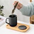 thumbnail image 1 of TIMIFIS Stainless Steel Floor Drain Ceramic Mug with Lid and Filter Ceramic Mug Business Mug Office Mug Ceramic Mug Kitchen Gadgets, 1 of 8