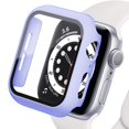 thumbnail image 1 of Vidrio templado + cubierta para Apple Watch 8 44mm 40mm 42mm 38mm PC protector de pantalla de parachoques caso iWatch series 7 6 5 4 3 se 41mm 45mm Dengxun unisex, 1 of 2