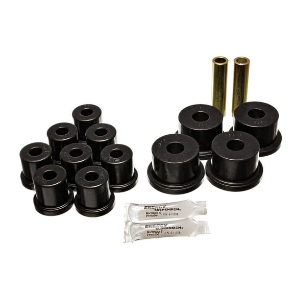 Energy Suspension Fd Rr Leaf Spring Bushings - Black Fits select: 1966 FORD MUSTANG