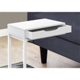 thumbnail image 4 of Home Square 1 Drawer Metal Accent Table in White Finish - Set of 2, 4 of 6
