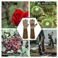 thumbnail image 4 of HANDLANDY Rose Gloves for Men & Women, Long Leather Gardening Gloves Thorn Proof, Best Garden Gifts & Tools for Gardener, 4 of 8
