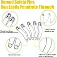 thumbnail image 2 of ATJIA 100 Pcs Curved Safety Pins Quilting Basting Pin Bent Safety Pins for Quick Basting Knitting and Quilting, 2 of 6