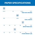 thumbnail image 2 of Impresora Paper Hammermill Premium, multiusos, 24 libras, 8,5 x 11, 2 of 8