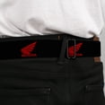 thumbnail image 4 of Honda Motorsports Belt, Seatbelt Buckle Belt, Honda Motorcycle Logo Black Red, 34 to 52 Inches, 4 of 9