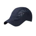 thumbnail image 3 of Gorra de béisbol de malla, gorra de golf, gorra fresca para correr, protección solar, sombreros ligeros para el sol Azul marino, 3 of 9