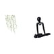 thumbnail image 1 of Adhesivo de pared,Vinilo decorativo de pared con enredaderas colgantes para dormitorio (DIY),Vinilo decorativo de hojas verdes para pared,ideal para la oficina.,Figura de escritorio,Escultura, 1 of 8