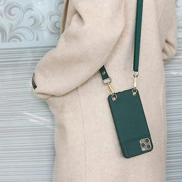 Sliding cover camera phone case(Green)