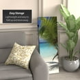 thumbnail image 3 of 4 ft. Short Double Sided Beach Canvas Folding Screen, 3 of 7