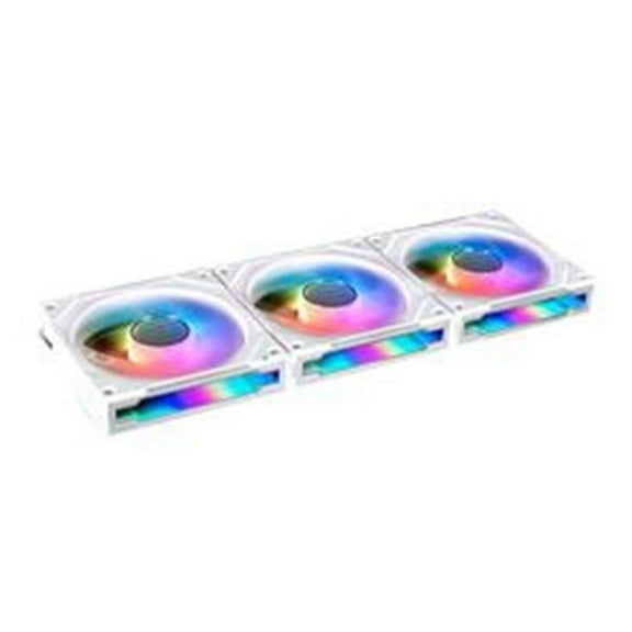 120 mm UNI FAN SL Infinity Fluid Dynamic Bearing Case Fan, White - Pack of 3