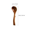 thumbnail image 2 of EeaseMX Cuchara de sopa de madera, cuchara de cocina, cuchara antiadherente para mezclar y revolver alimentos, 2 of 7