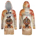 thumbnail image 3 of Happy Thanksgiving Italian Greyhound Turkey Costume Pumpkins Autumn Leaves All Over Print 3D Hooded Duffle Toggle Coat Greyhound Dog Lover - 13014, 3 of 6