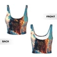 thumbnail image 5 of Lsque Colorful Cloud Shepherd Dog Printed Women'S Sports Bra, Compression, Moisture Wicking, High-Impact Sports Bra For Women,Supportive sports bra-Large, 5 of 9