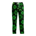 thumbnail image 7 of Men's St Patrick's Day Print Comfortable Casual Drawstring Pants Full Length Lounge Pants Soft Polyester Spring Summer Wear 2026 Army Green M, 7 of 7