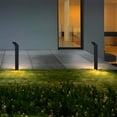 thumbnail image 5 of C Cattleya Low-voltage Black Aluminum LED Landscape Path Lights with Frosted Glass Shade(4-Pack), 5 of 7