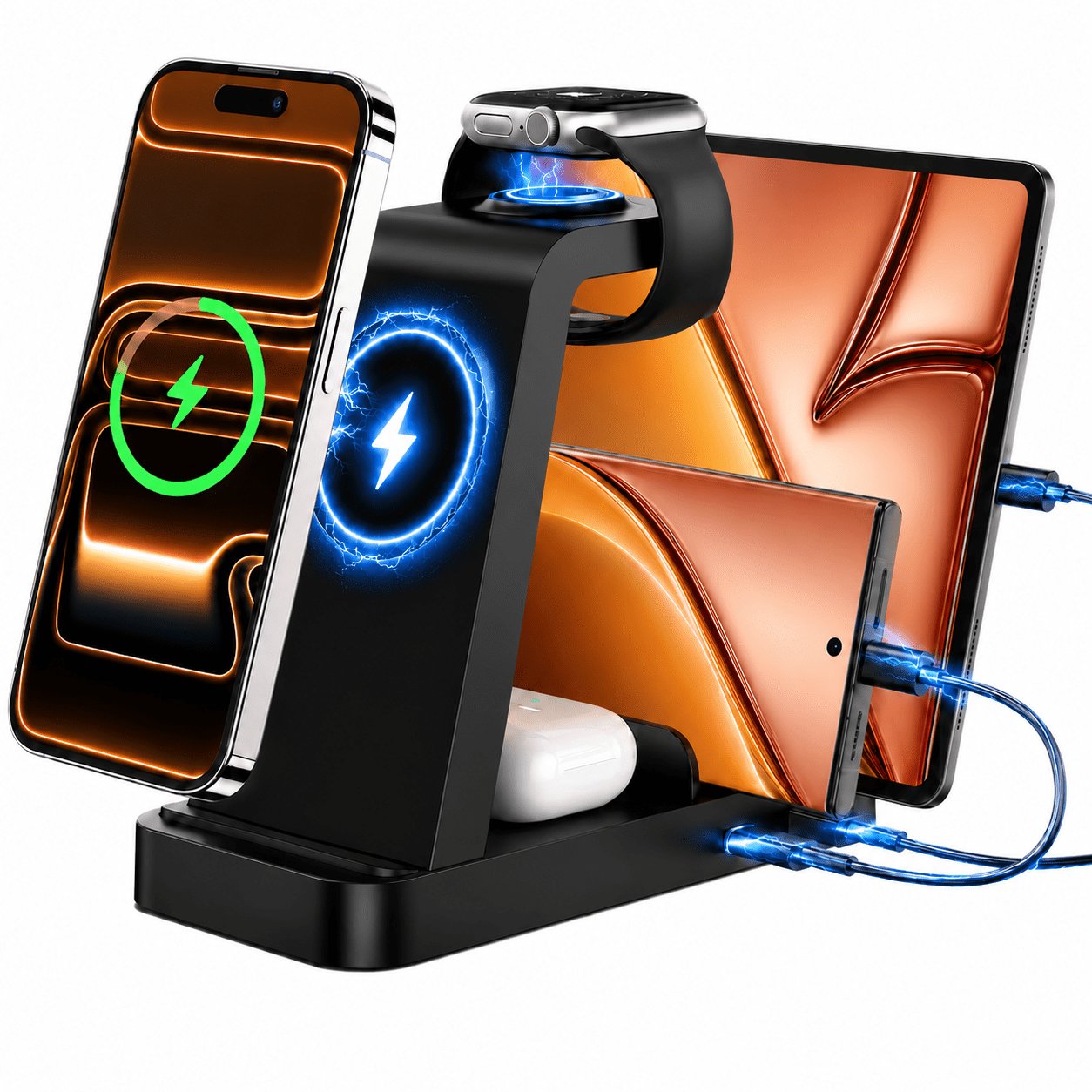 Etepehi 36W 5-in-1 Wireless Charging Station photo 8